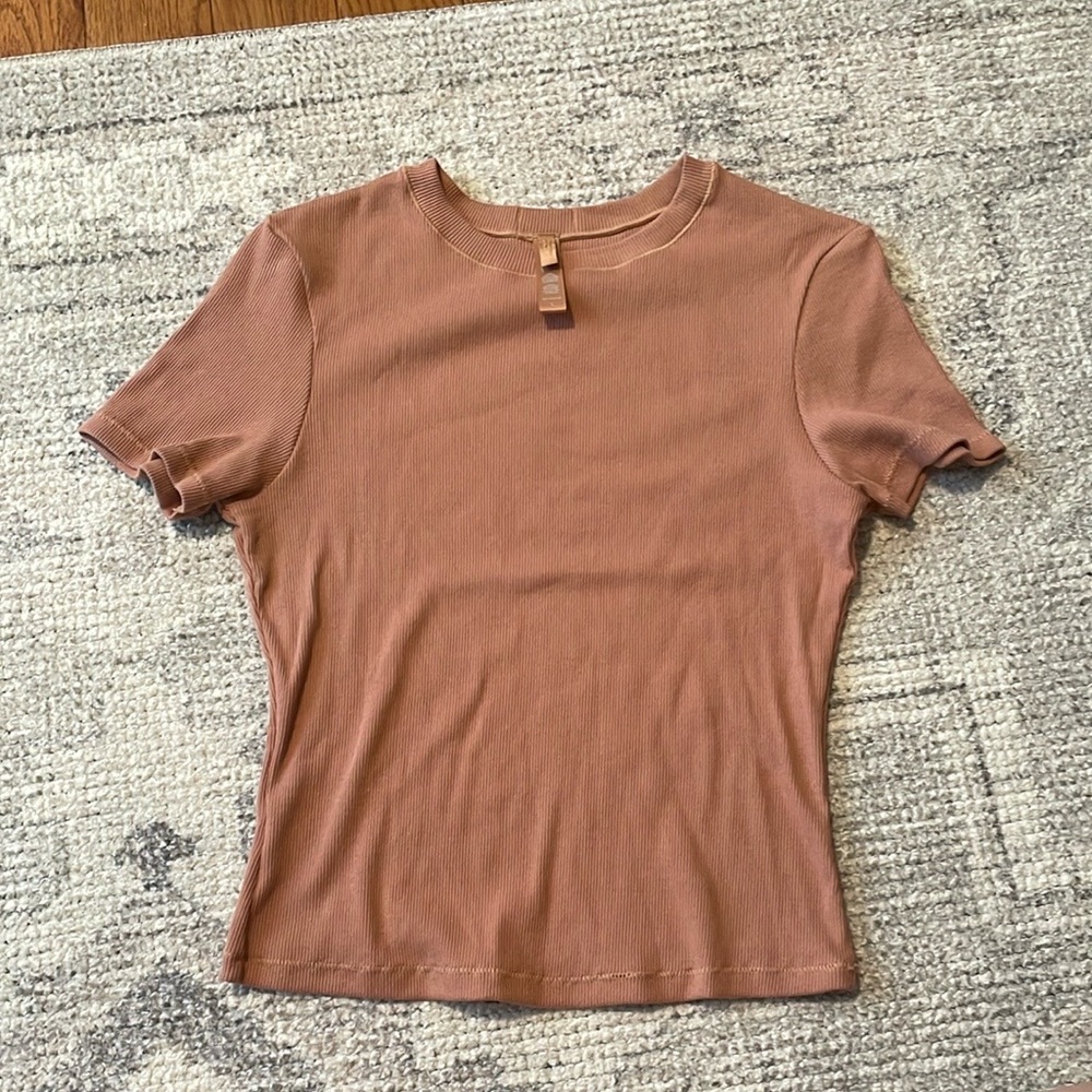 Skims Cotton Rib T-shirt